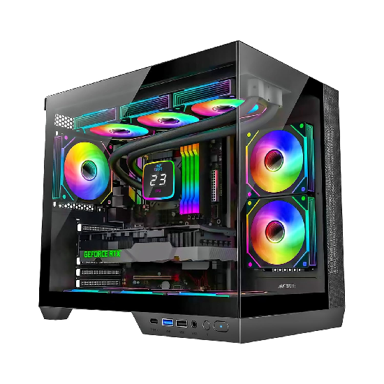 Ant Esports Crystal X4 Mid-Tower High End Computer Case/Gaming Cabinet